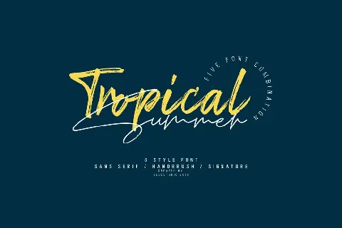Tropical Summer font
