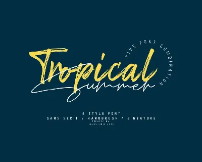 Tropical Summer font