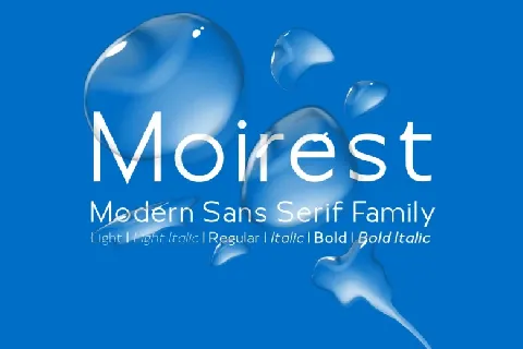Moirest Family font