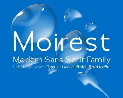 Moirest Family font