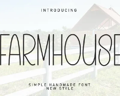 Farmhouse Display font