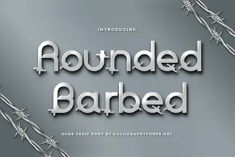 Rounded Barbed Demo font