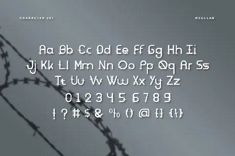 Rounded Barbed Demo font