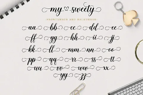 my sweety Script font