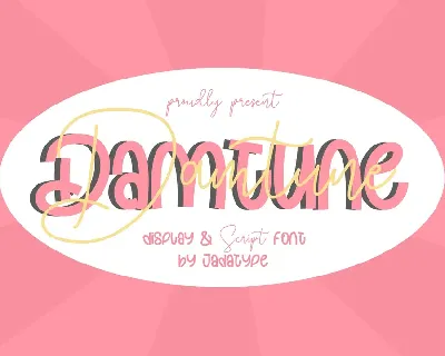 Damtune Script font