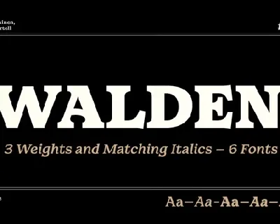 Walden Family font