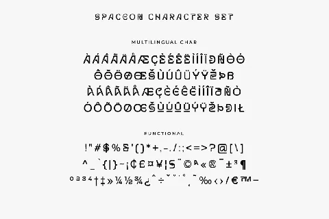 Spaceon font