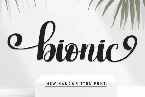 Bionic Script font