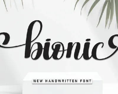 Bionic Script font