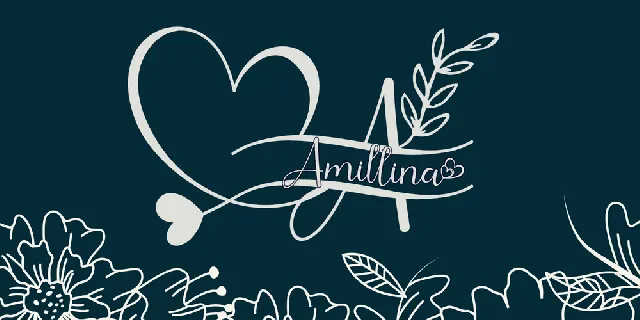 Amillina Monogram font