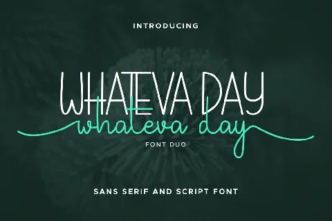 Whateva Day Demo font