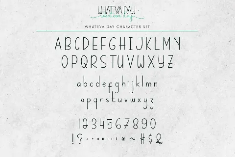 Whateva Day Demo font