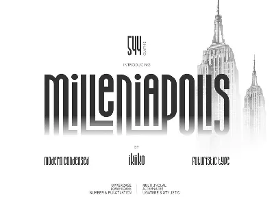 Milleniapolis font