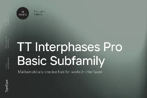 TT Interphases Pro Family font
