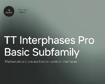 TT Interphases Pro Family font