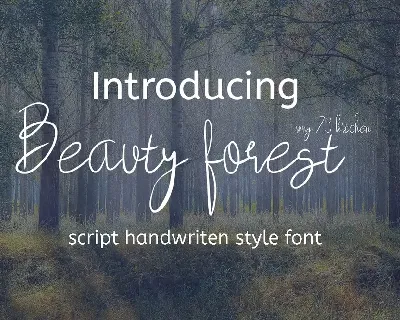 Beauty Forest Script font