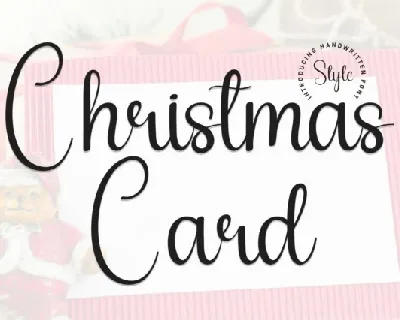 Christmas Card Script font