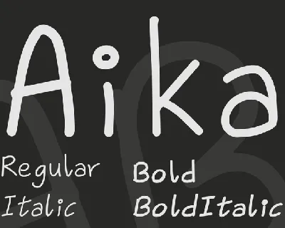 Aika font