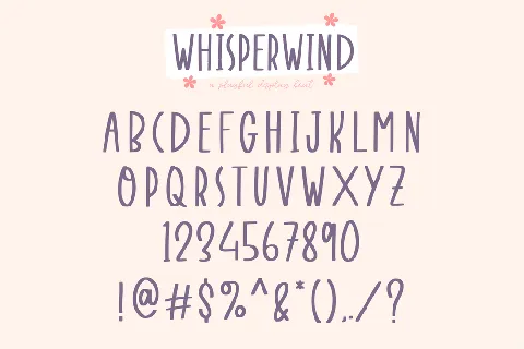 Whisperwind font