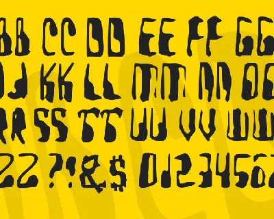 Yellow Pills font