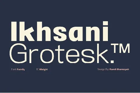 Ikhsani Grotesk font