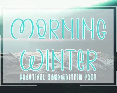 Morning Winter font