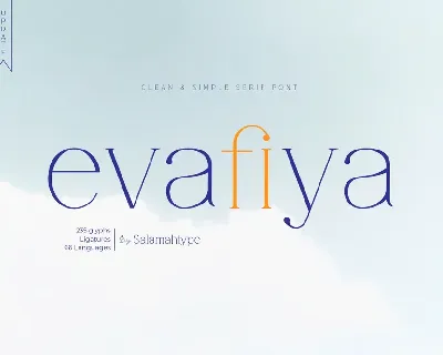 Evafiya font