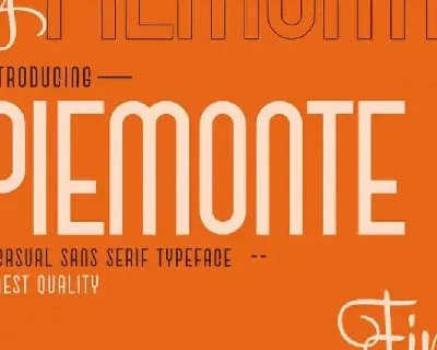 Piemonte Sans Serif font