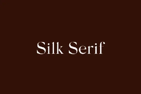 Silk Serif Family font