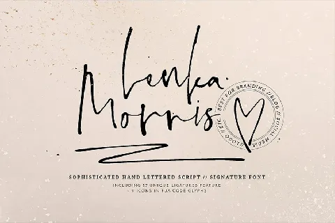 Lenka Morris font