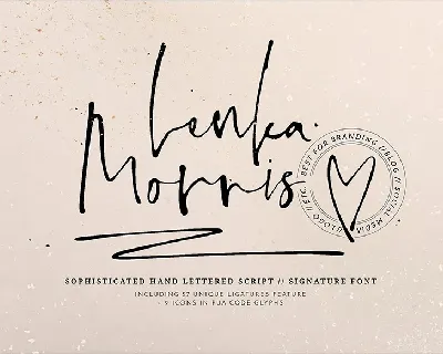 Lenka Morris font