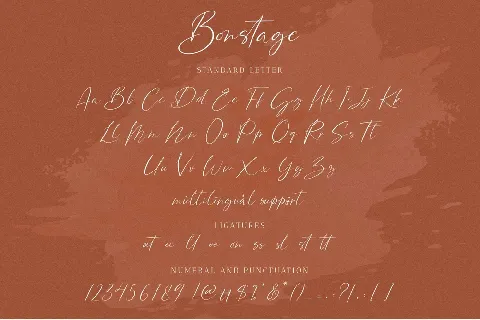 Bonstage font