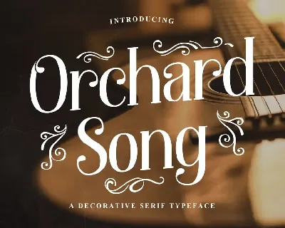 Orchard Song Free Trial font