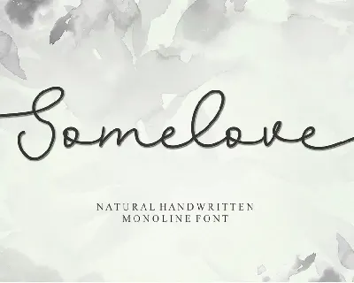 Somelove font