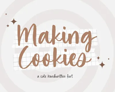 Making Cookies font