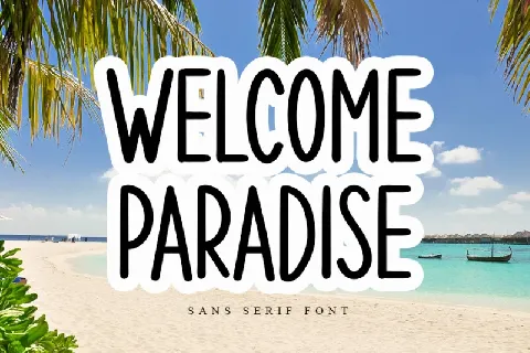 Welcome Paradise font