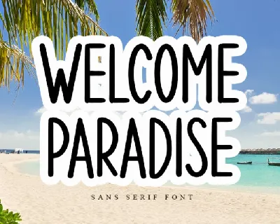 Welcome Paradise font