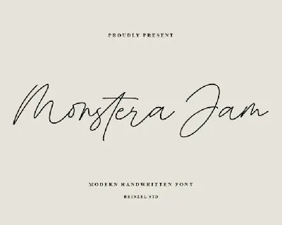 Monstera Jam font