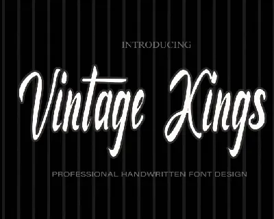 Vintage Kings font