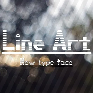 Line Art Display font