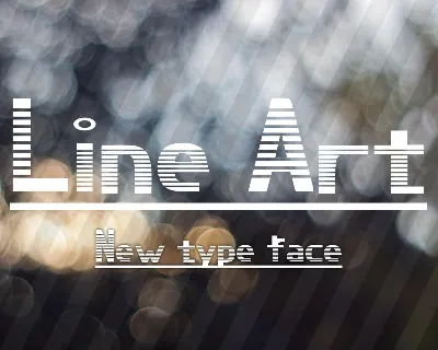 Line Art Display font