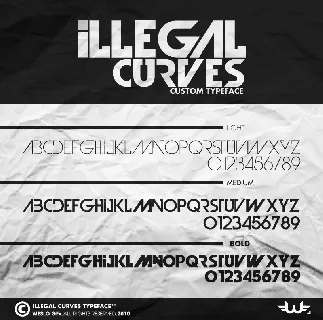 Illegal Curves Typeface font