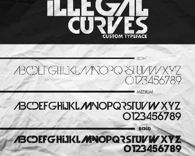 Illegal Curves Typeface font