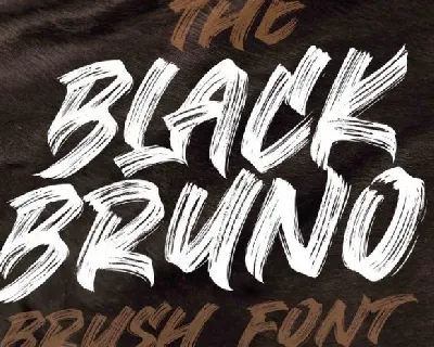 Black Bruno Brush font