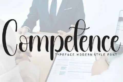 Competence Script font