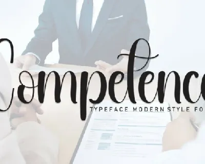 Competence Script font