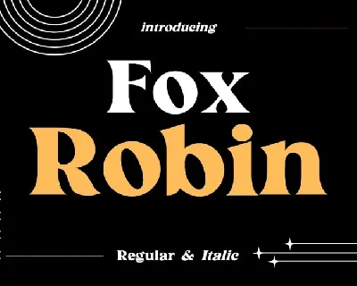 Fox Robin font