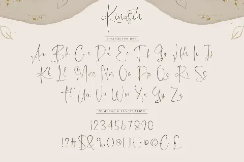 Kinasih Demo font