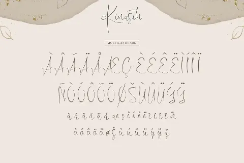 Kinasih Demo font