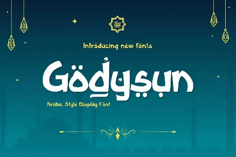 Godysun personal use font